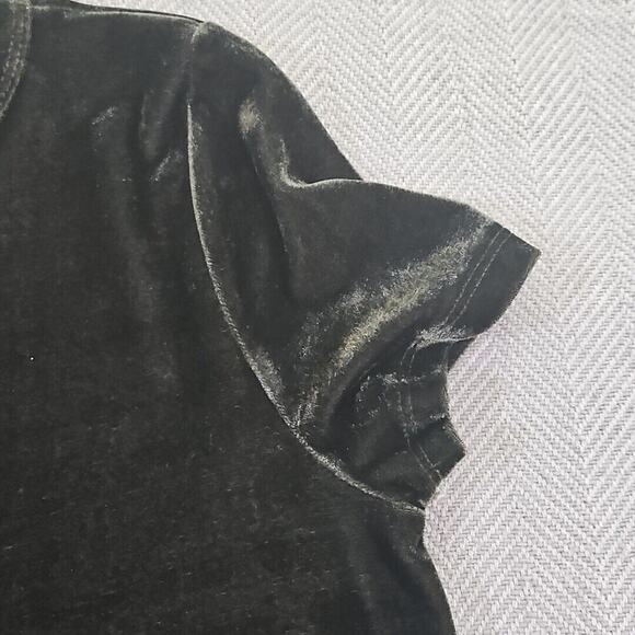 Ginger G Women’s Hunter Green Velvet Size Small A-line Dress Cottagecore Boho - Picture 4 of 14